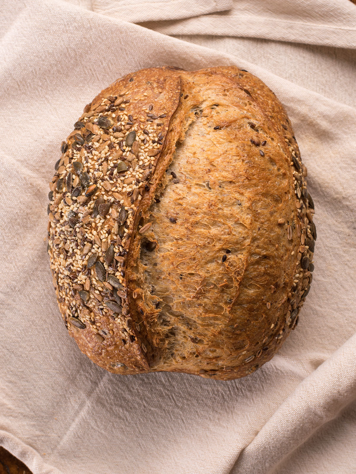 Wholemeal Seeded Sourdough Loaf - Farmhouse Cafe & Bakery
